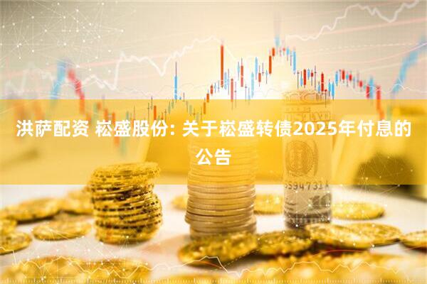 洪萨配资 崧盛股份: 关于崧盛转债2025年付息的公告